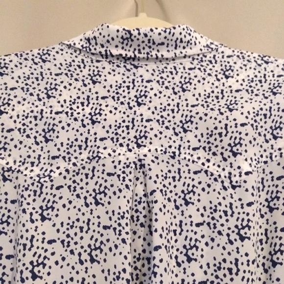 🎁NWOT BCBGeneration Navy/White, Long Sleeve, Elastic Waist, Classic Mini Dress - Picture 11 of 16